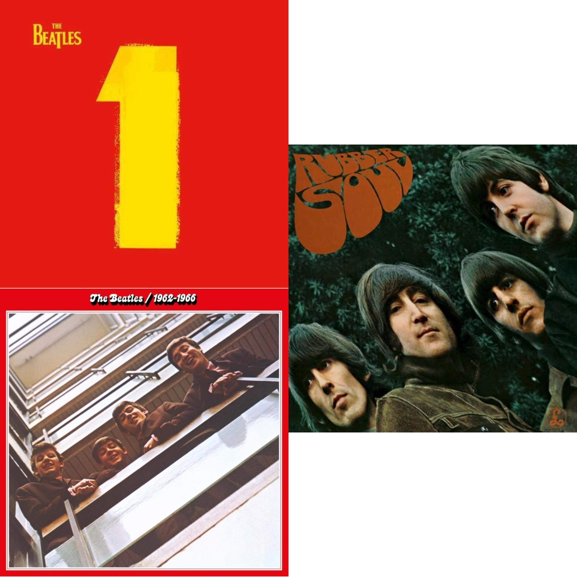 Rubber Soul & Beatles 1962-1966 (2023 Edition) (Half-Speed) (3LP) & 1 (2015 Reissue)