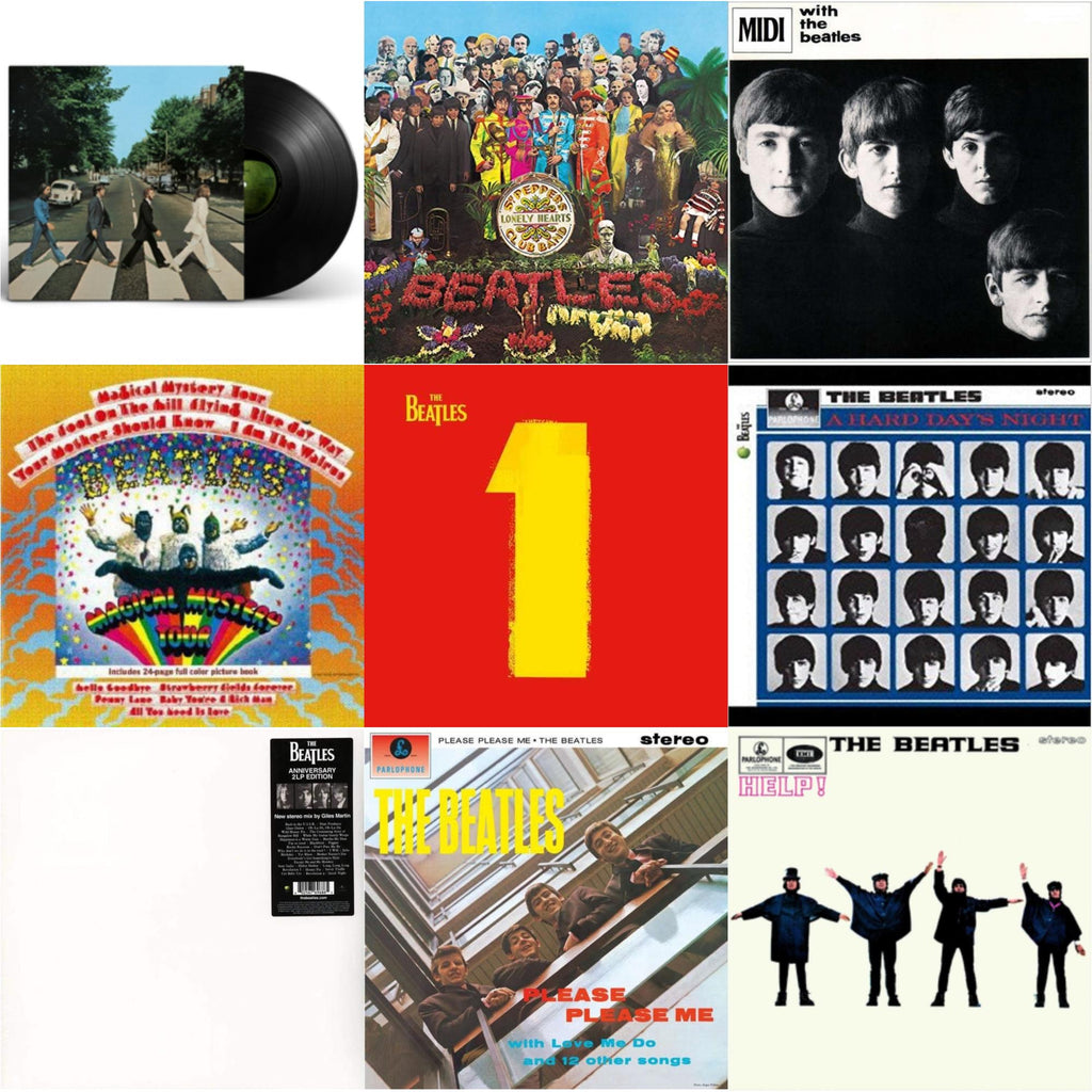Hard Day's Night & Help & Please Please Me & With The Beatles & Magical Mystery Tour & 1 (2015 Reissue) & Sgt. Pepper's Lonely Hearts Club Band (2017 Stereo Mix/180G/Original Stencils) & Beatles (The White Album) (2LP) & Abbey Road Anniversary
