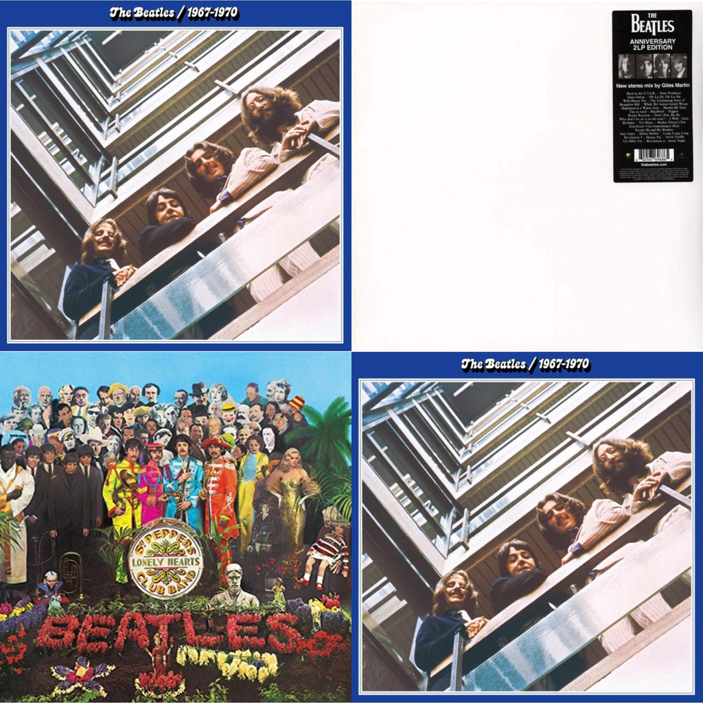 Beatles 1967-1970 (2023 Edition) (Half-Speed) (3LP) & Beatles 1967-1970 (2023) (Blue Vinyl/3LP) (Half-Speed) & Sgt. Pepper's Lonely Hearts Club Band (2017 Stereo Mix/180G/Original Stencils) & Beatles (The White Album) (2LP)