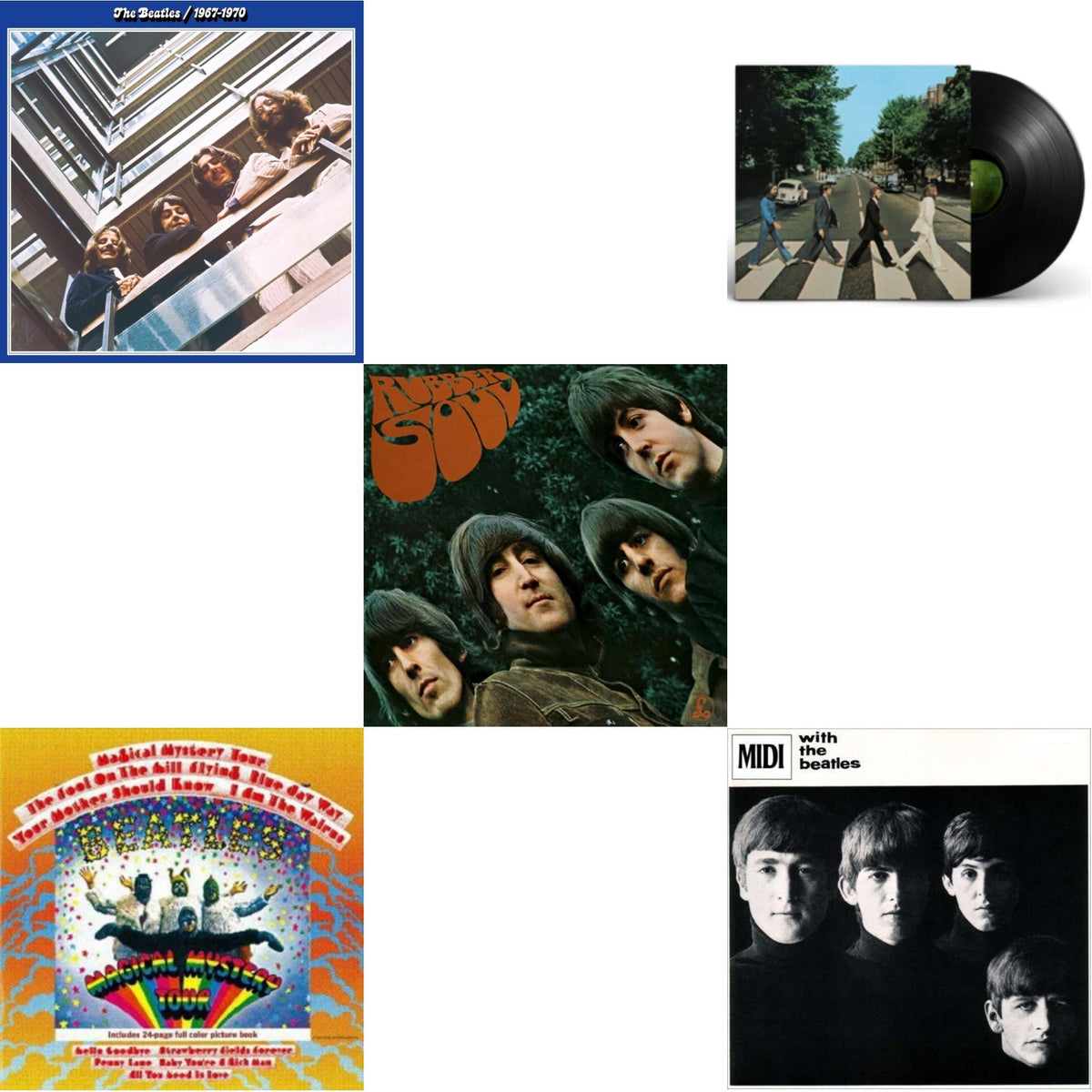 Rubber Soul & With The Beatles & Magical Mystery Tour & Beatles 1967-1970 (2023 Edition) (Half-Speed) (3LP) & Abbey Road Anniversary