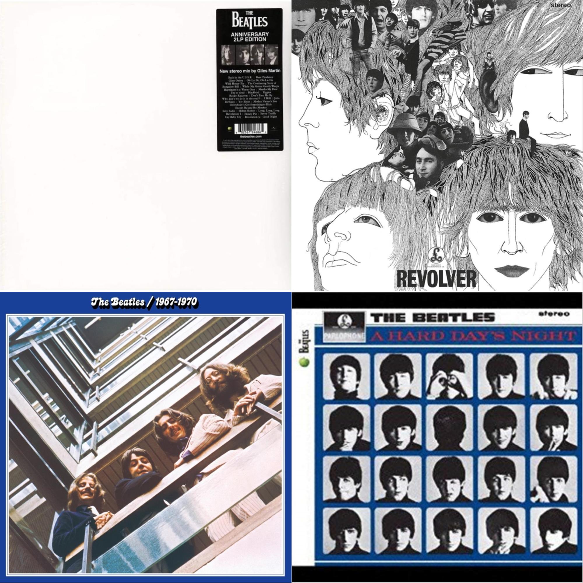 Hard Day's Night & Revolver Special Edition & Beatles 1967-1970 (2023 Edition) (Half-Speed) (3LP) & Beatles (The White Album) (2LP)