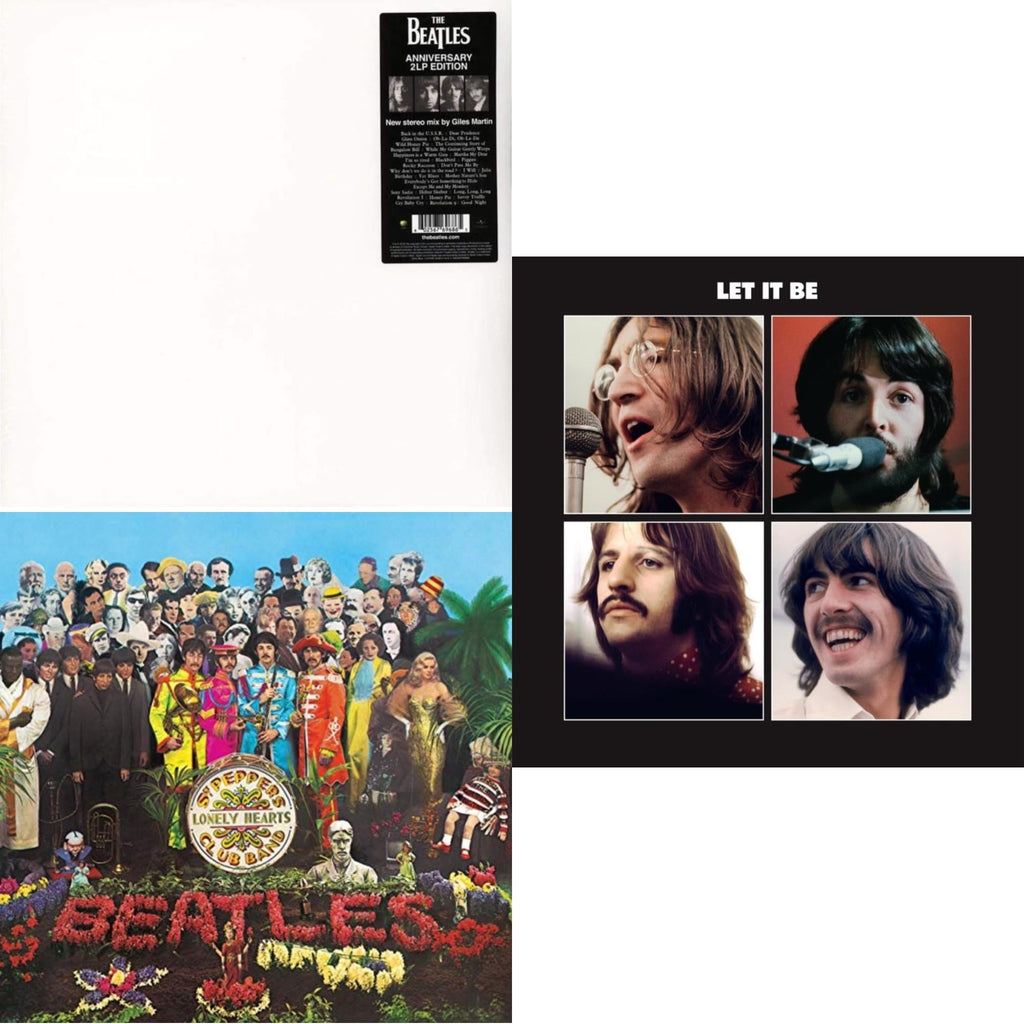 Let It Be Special Edition & Sgt. Pepper's Lonely Hearts Club Band (2017 Stereo Mix/180G/Original Stencils) & Beatles (The White Album) (2LP)