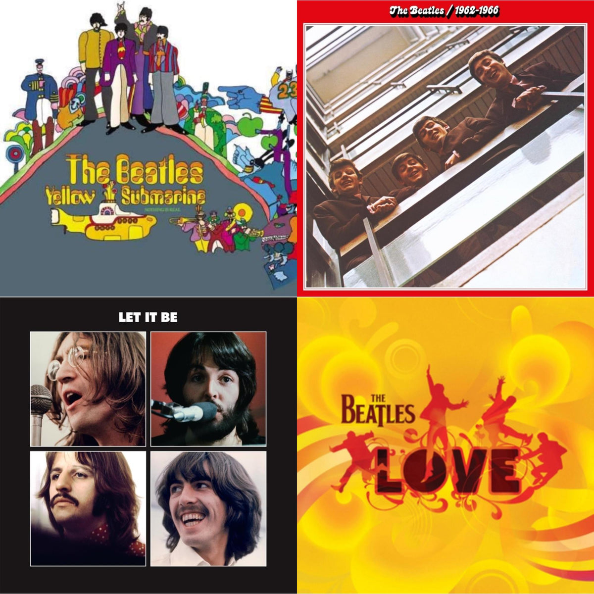 Yellow Submarine & Beatles 1962-1966 (2023 Edition) (Half-Speed) (3LP) & Let It Be Special Edition & Love