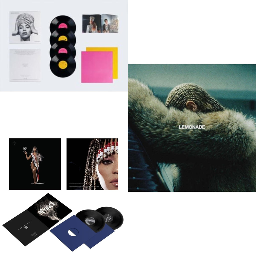 Homecoming: The Live Album (4LP/Slipcase Jacket/Booklet) & Cowboy Carter (X) (2LP/180G/Bead Face) & Lemonade (Limited 180G Yellow LP Vinyl/Dl Card Includes Audio & Video)