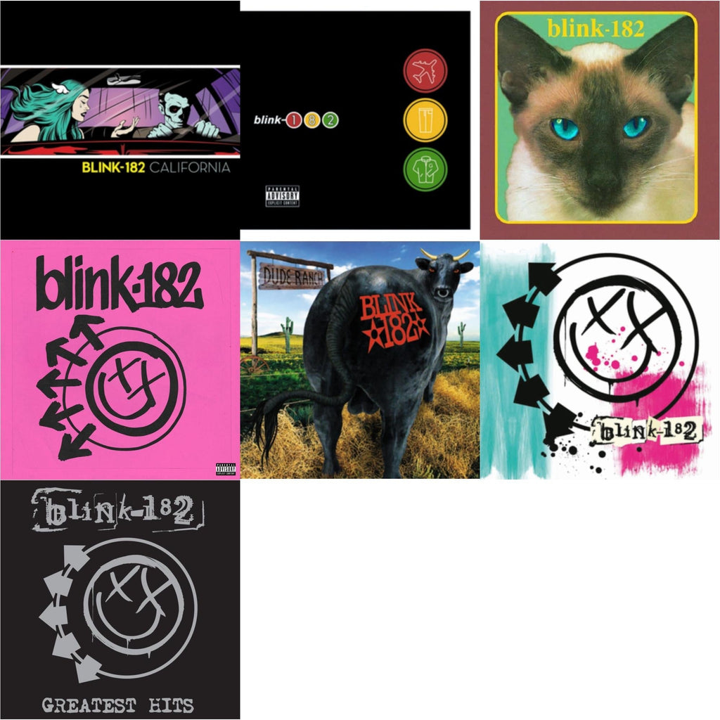 Blink-182 - California (Deluxe/2LP/180G) & Take Off Your Pants & Jacket & Cheshire Cat & One More Time… (X) & Dude Ranch & Blink-182 & Greatest Hits (2LP)