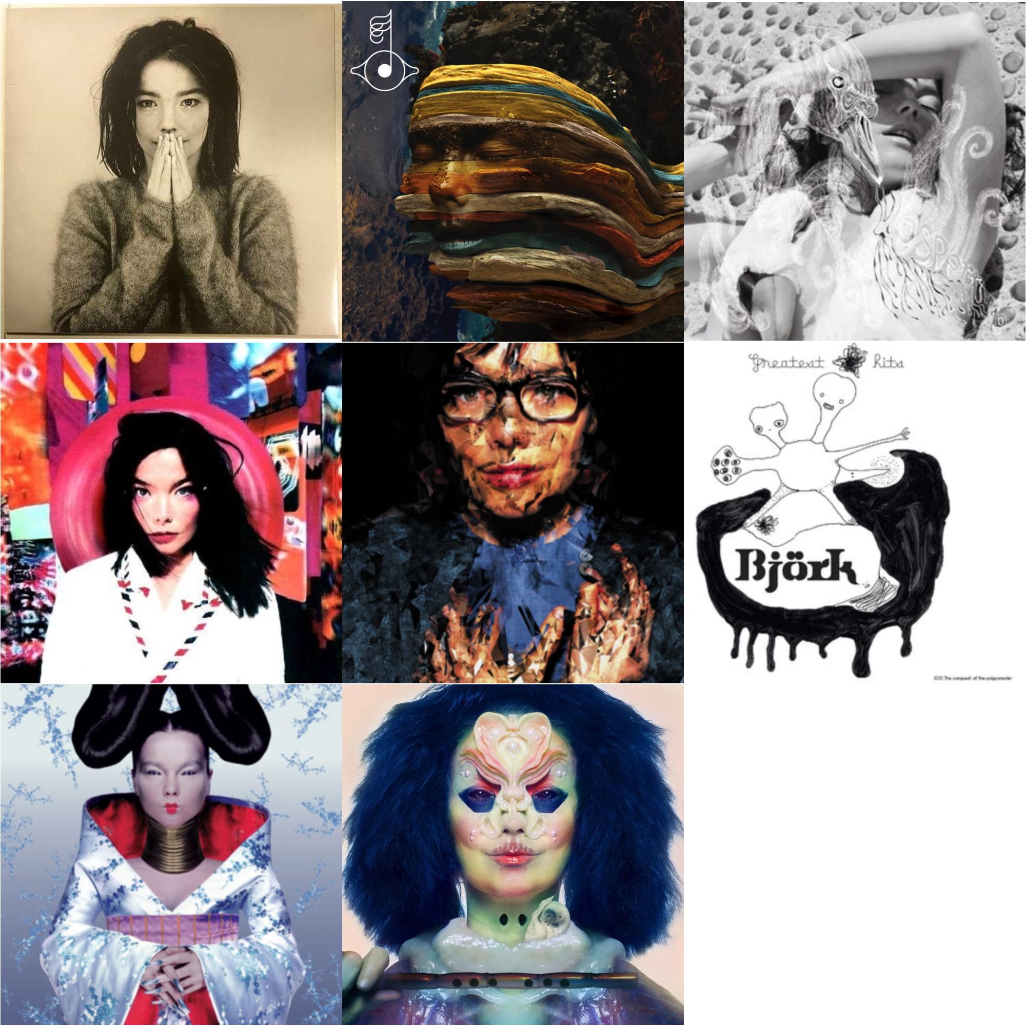 Debut & Homogenic & Post & Vespertine & Greatest Hits & Utopia & Selma Songs & Bastards: Remix