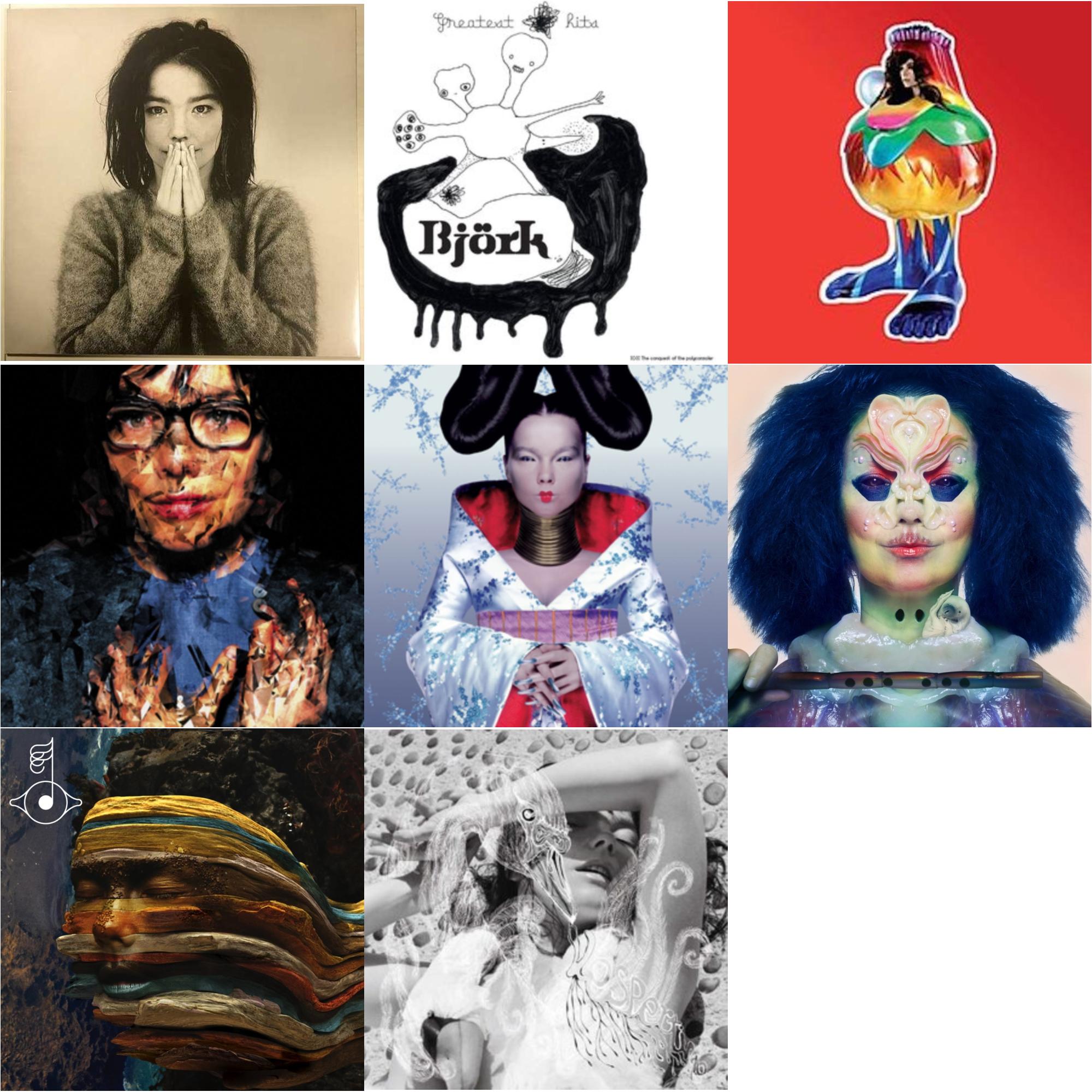 Debut & Homogenic & Vespertine & Greatest Hits & Utopia & Selma Songs & Bastards: Remix & Volta
