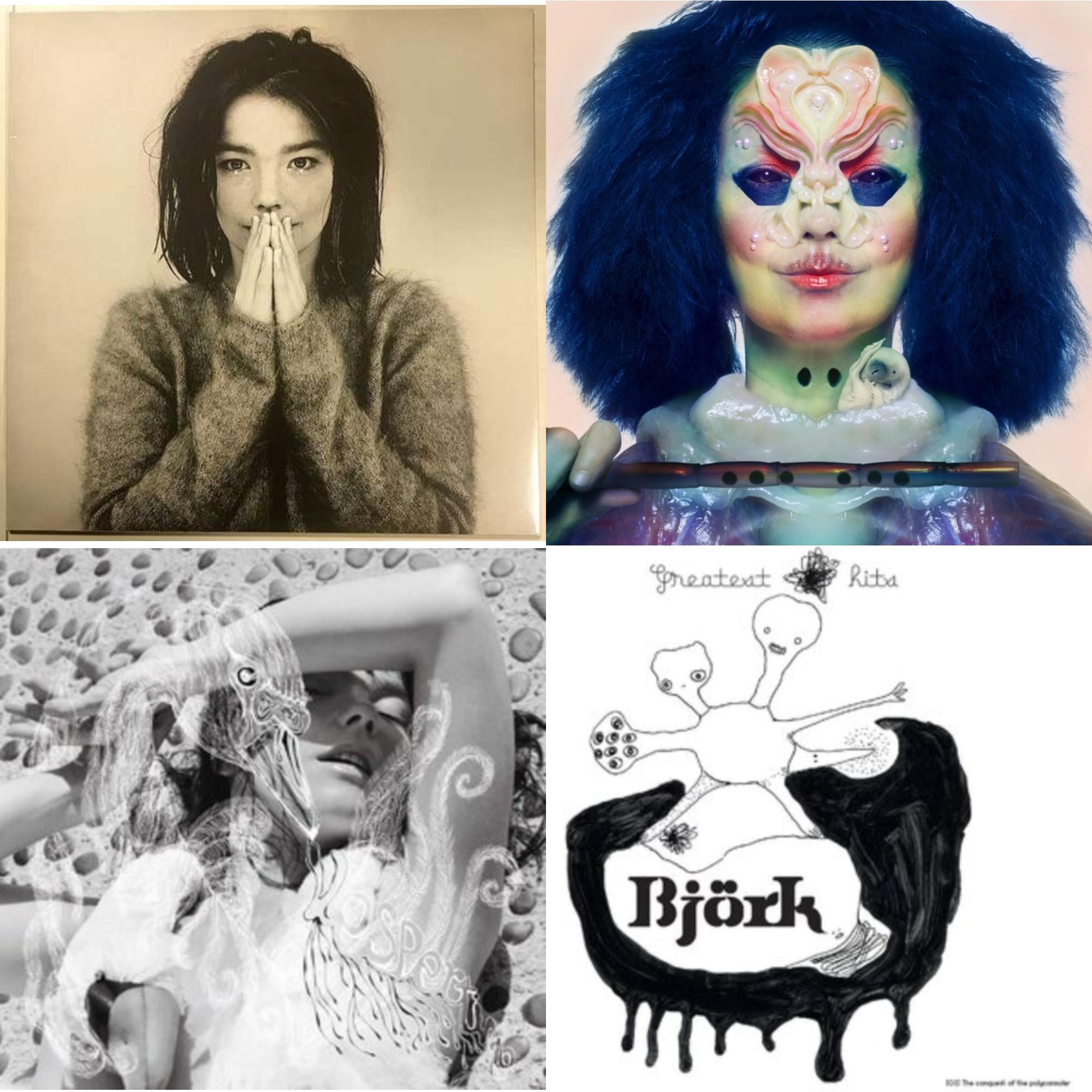 Bjork - Debut & Utopia & Vespertine & Greatest Hits - LP Vinyl Bundle