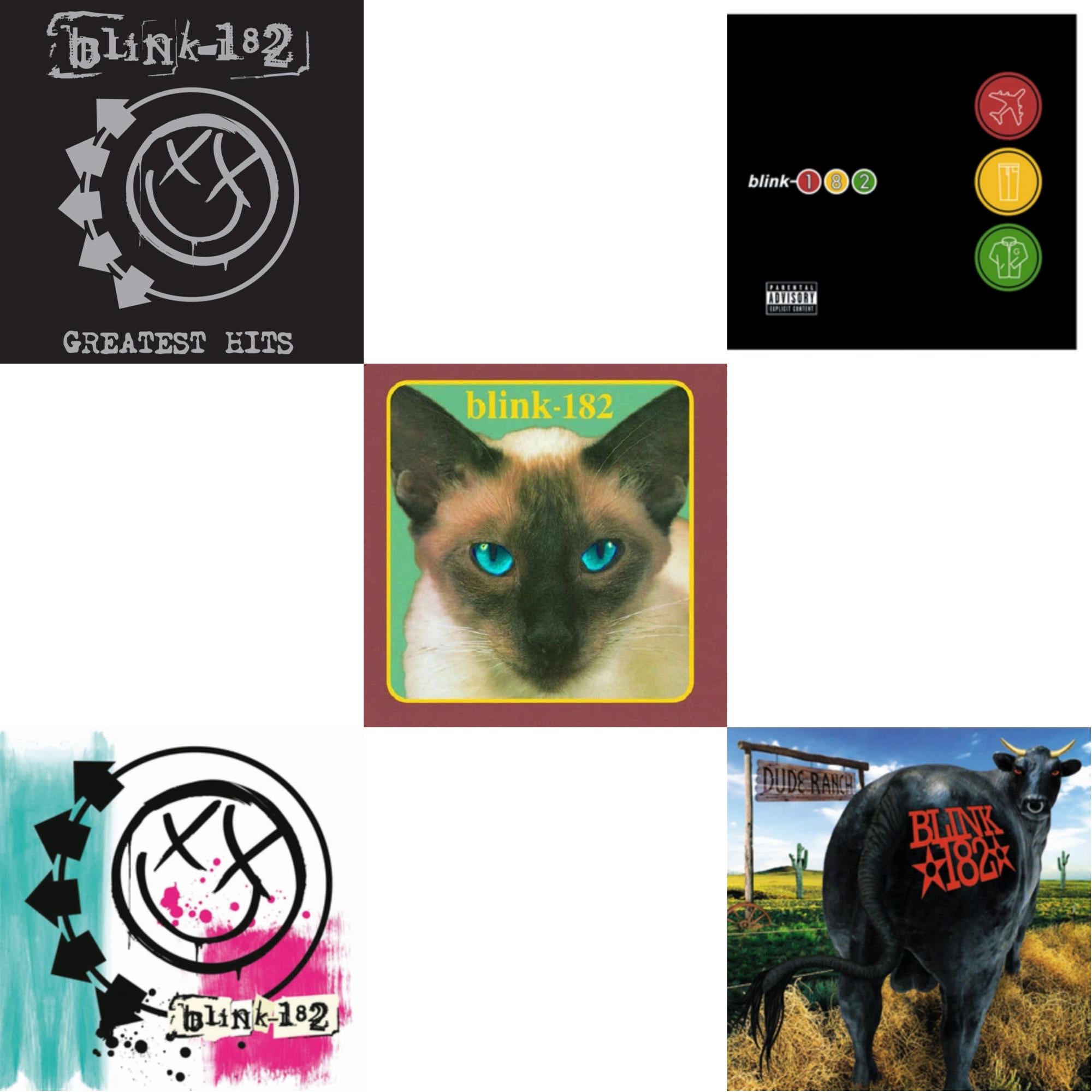Greatest Hits (2LP) & Dude Ranch & Take Off Your Pants & Jacket & Cheshire Cat & Blink-182
