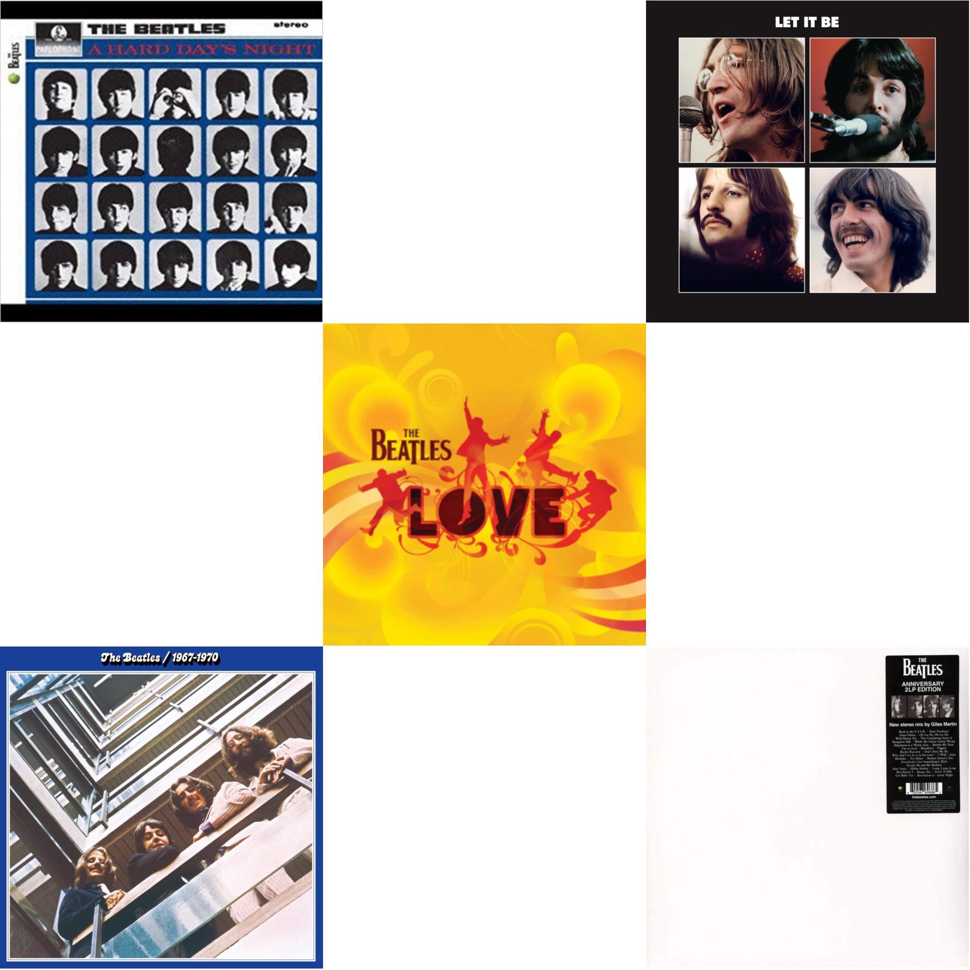Hard Day's Night & Beatles 1967-1970 (2023 Edition) (Half-Speed) (3LP) & Let It Be Special Edition & Love  & Beatles (The White Album) (2LP)