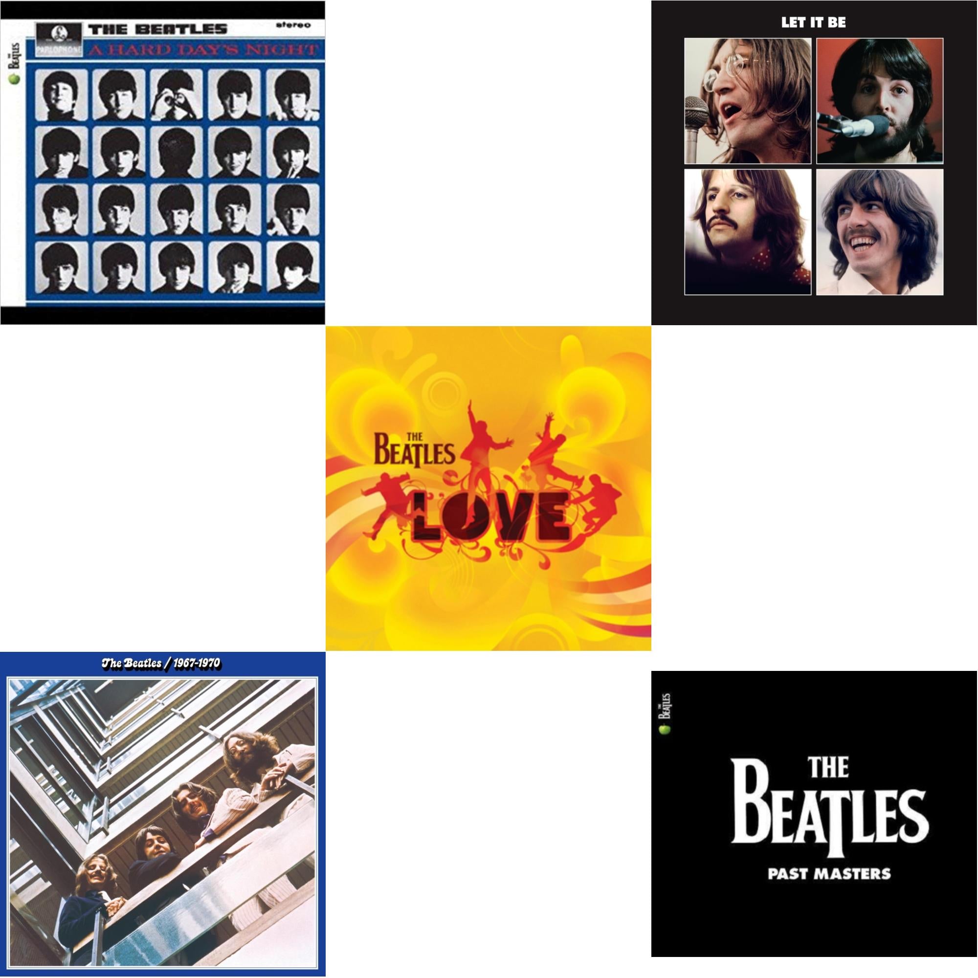 Hard Day's Night & Past Masters 1 & 2 & Beatles 1967-1970 (2023 Edition) (Half-Speed) (3LP) & Let It Be Special Edition & Love