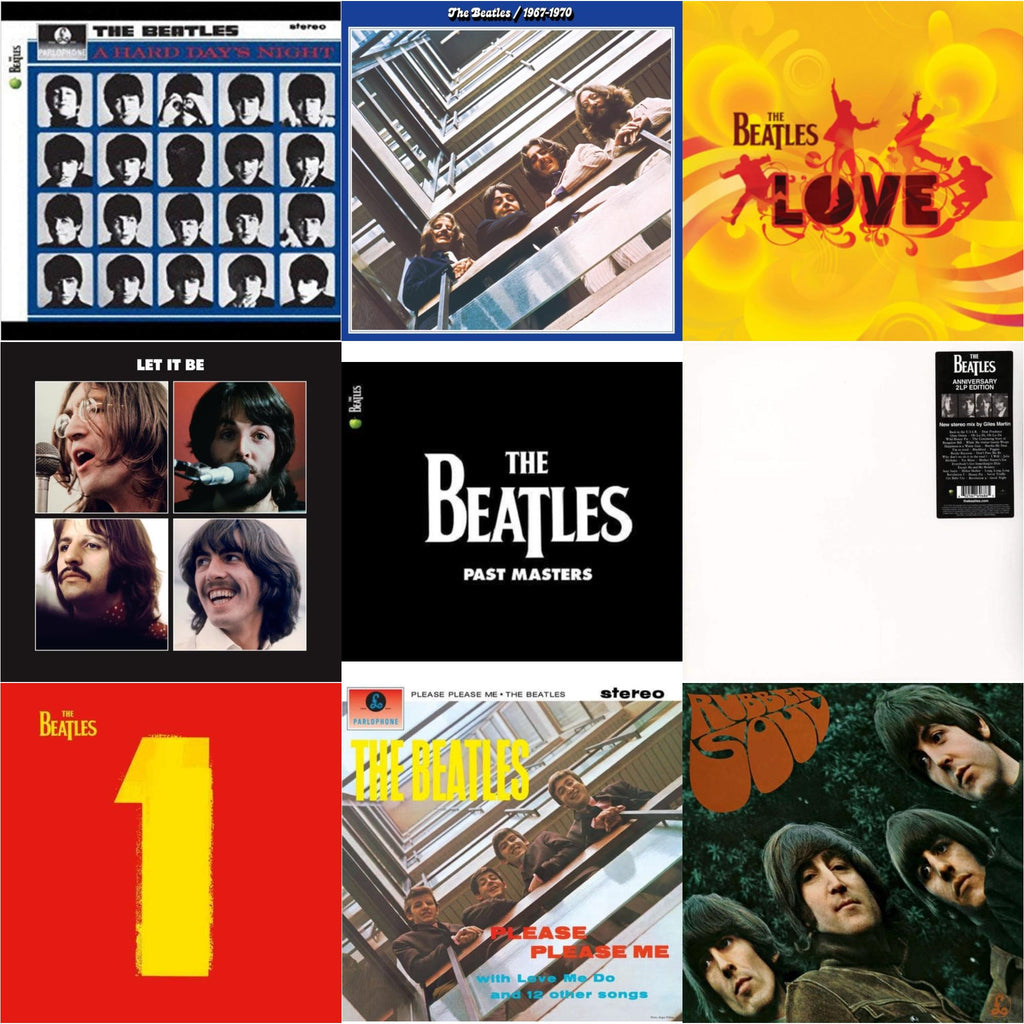Hard Day's Night & Please Please Me & Rubber Soul & Past Masters 1 & 2 & Beatles 1967-1970 (2023 Edition) (Half-Speed) (3LP) & Let It Be Special Edition & Love  & 1 (2015 Reissue) & Beatles (The White Album) (2LP)