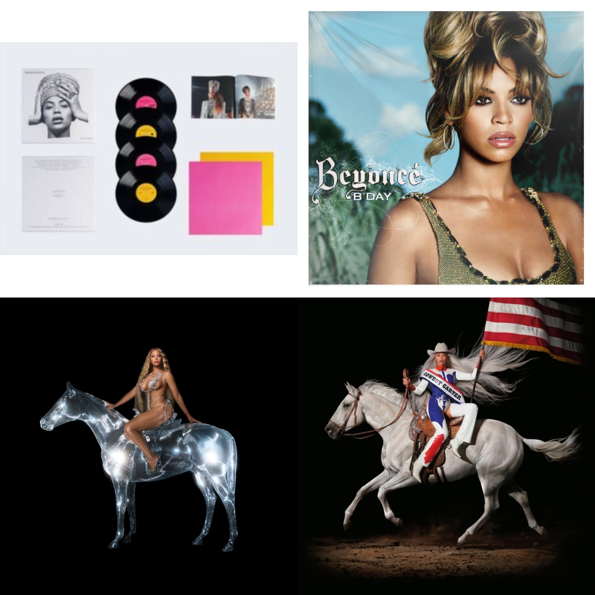 Beyonce - Homecoming: The Live Album (4LP/Slipcase Jacket/Booklet) & B'day (2LP/180G) & Renaissance (X) (180G/2LP) & Cowboy Carter (X) (2LP/180G)