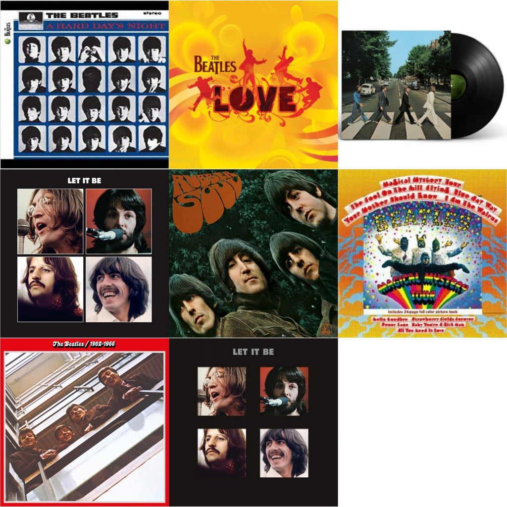 Hard Day's Night & Rubber Soul & Magical Mystery Tour & Beatles 1962-1966 (2023 Edition) (Half-Speed) (3LP) & Let It Be Special Edition & Let It Be Special Edition (Super Deluxe/Slipbox/Book/4LP/12Inch Ep Box Set) & Love  & Abbey Road Anniversary