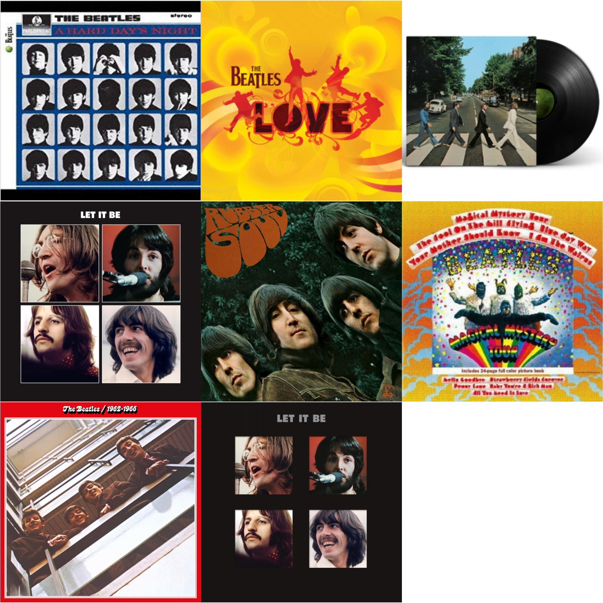 Hard Day's Night & Rubber Soul & Magical Mystery Tour & Beatles 1962-1966 (2023 Edition) (Half-Speed) (3LP) & Let It Be Special Edition & Let It Be Special Edition (Super Deluxe/Slipbox/Book/4LP/12Inch Ep Box Set) & Love  & Abbey Road Anniversary