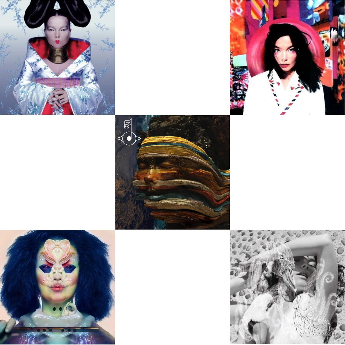 Homogenic & Post & Vespertine & Utopia & Bastards: Remix