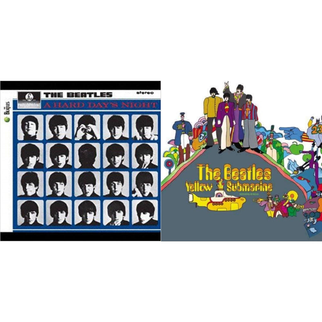Beatles - Hard Day's Night & Yellow Submarine - LP Vinyl Bundle