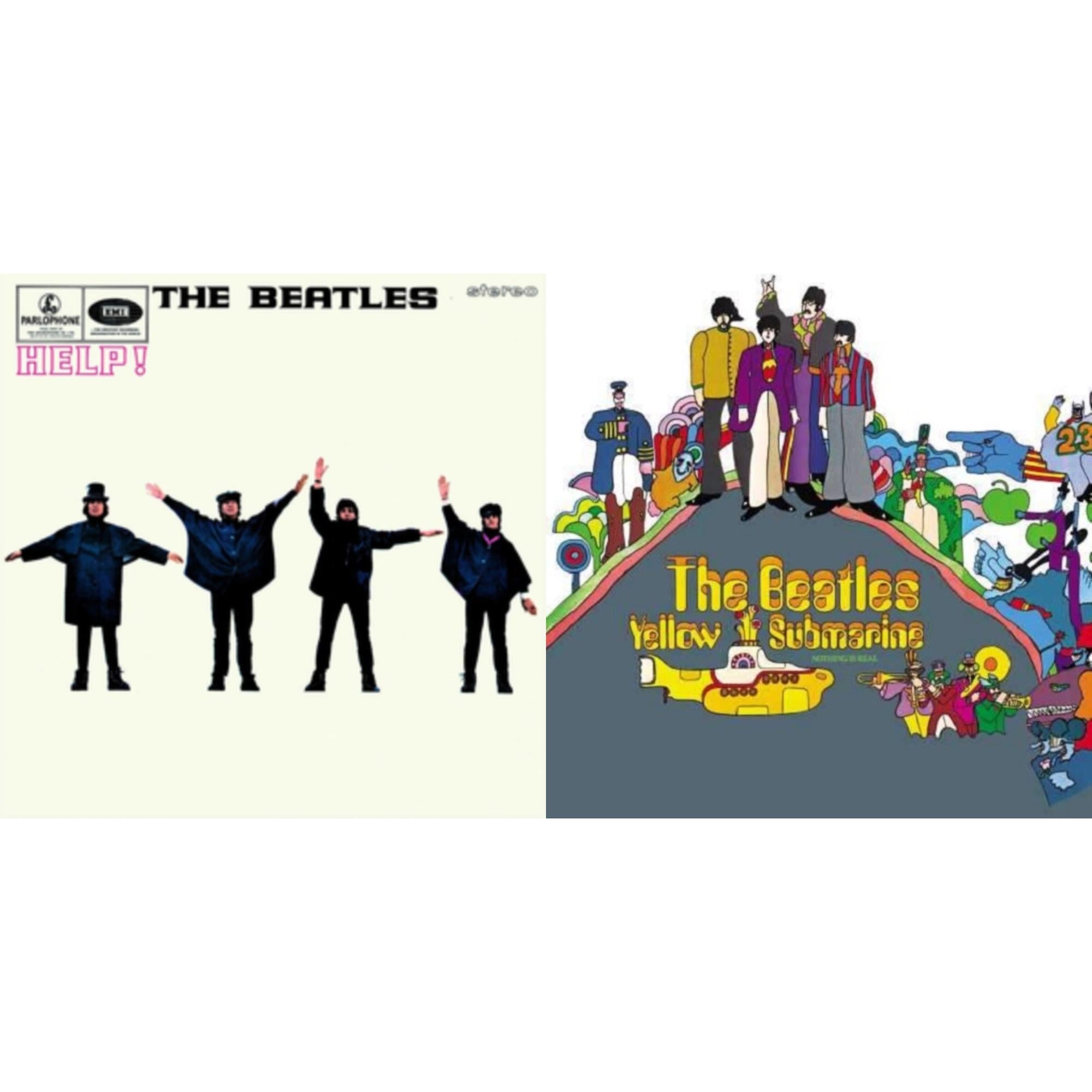 Beatles - Help & Yellow Submarine - LP Vinyl Bundle