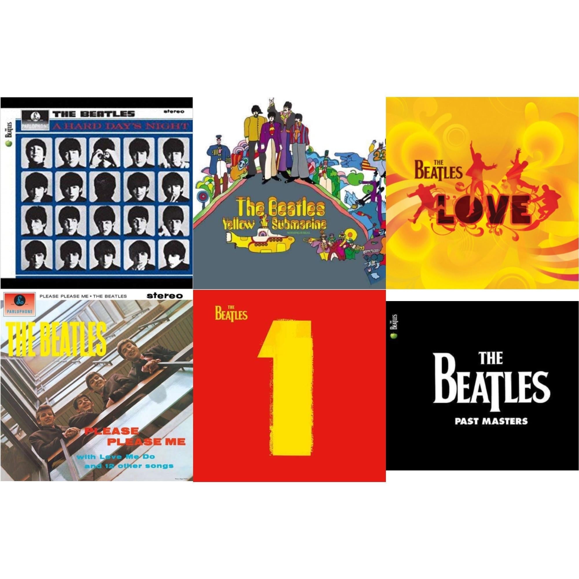 Hard Day's Night & Please Please Me & Yellow Submarine & Past Masters 1 & 2 & Love  & 1 (2015 Reissue)