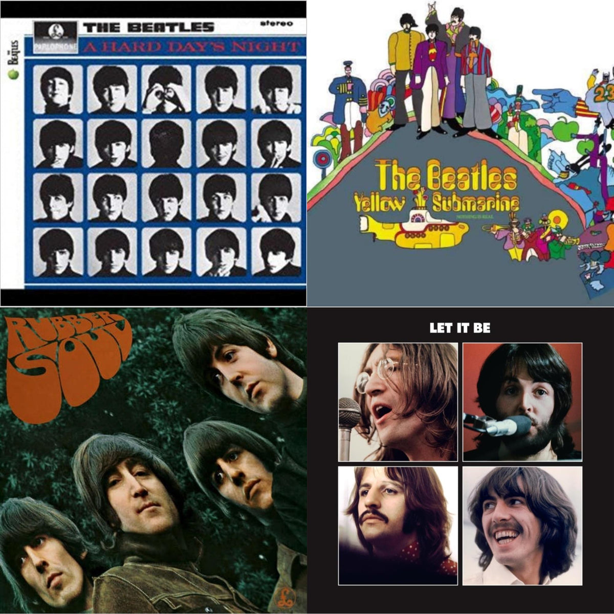 Hard Day's Night & Rubber Soul & Yellow Submarine & Let It Be Special Edition