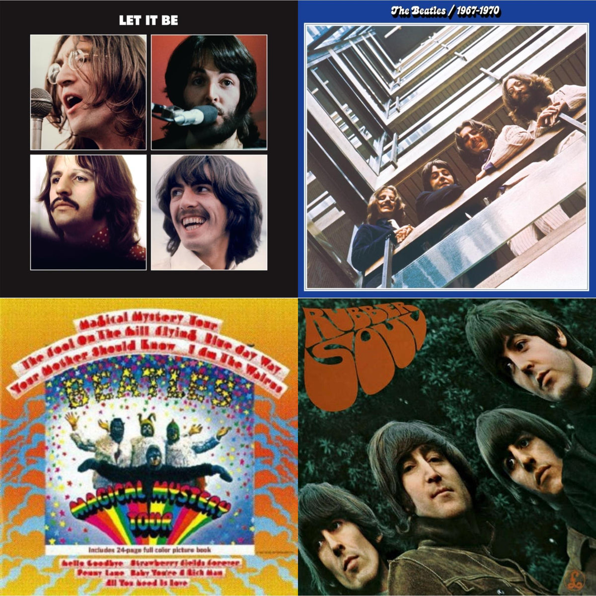 Rubber Soul & Magical Mystery Tour & Beatles 1967-1970 (2023 Edition) (Half-Speed) (3LP) & Let It Be Special Edition
