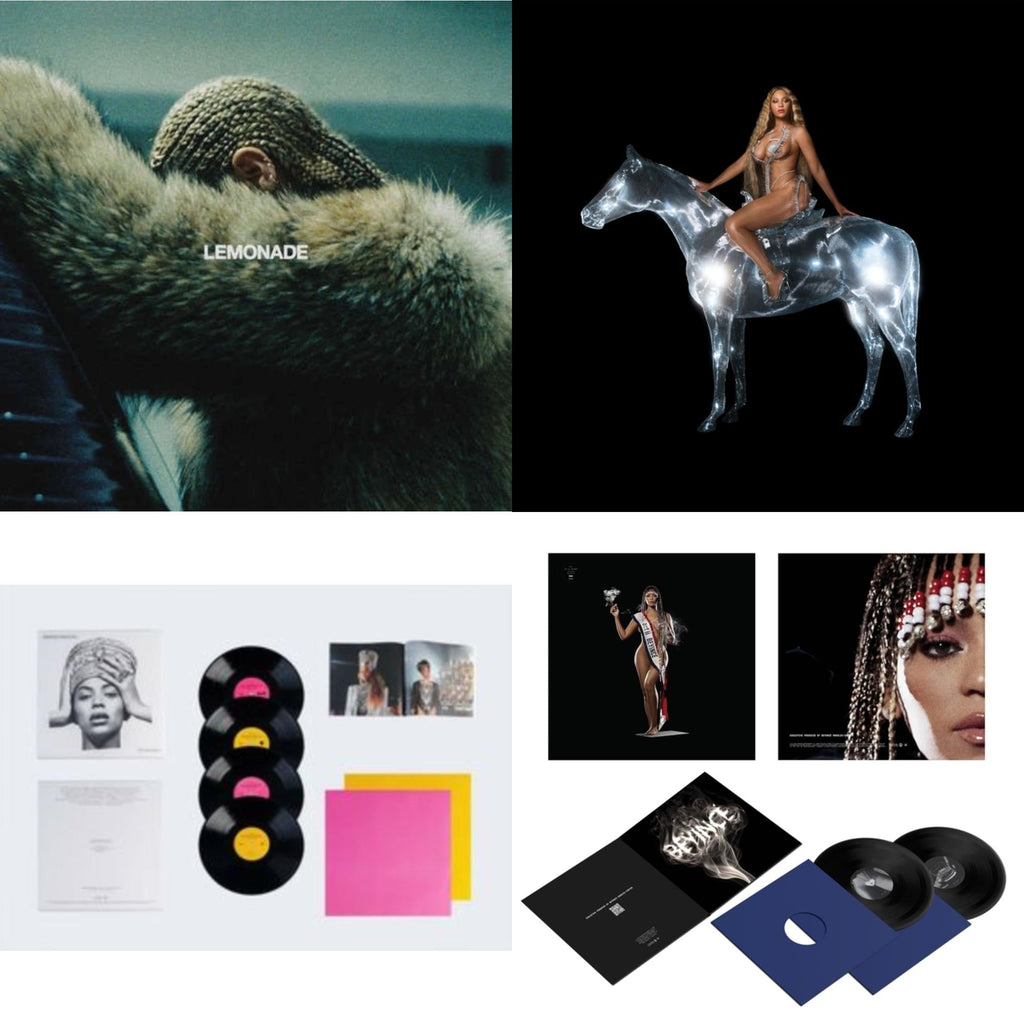 Homecoming: The Live Album (4LP/Slipcase Jacket/Booklet) & Renaissance (X) (180G/2LP) & Cowboy Carter (X) (2LP/180G/Bead Face) & Lemonade (Limited 180G Yellow LP Vinyl/Dl Card Includes Audio & Video)
