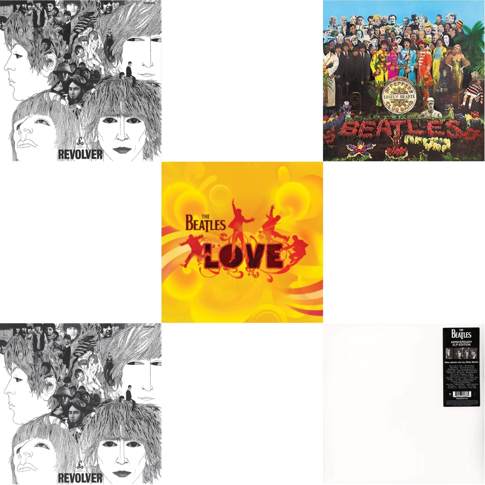 Revolver Special Edition & Revolver - Special Edition (Picture Disc) & Love  & Sgt. Pepper's Lonely Hearts Club Band (2017 Stereo Mix/180G/Original Stencils) & Beatles (The White Album) (2LP)