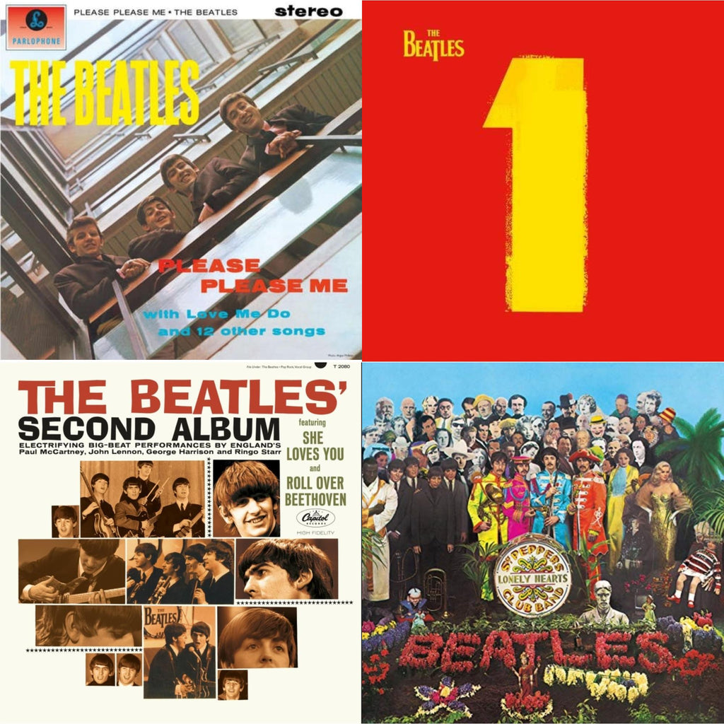 Please Please Me & Beatles Second Album  & 1 (2015 Reissue) & Sgt. Pepper's Lonely Hearts Club Band (2017 Stereo Mix/180G/Original Stencils)