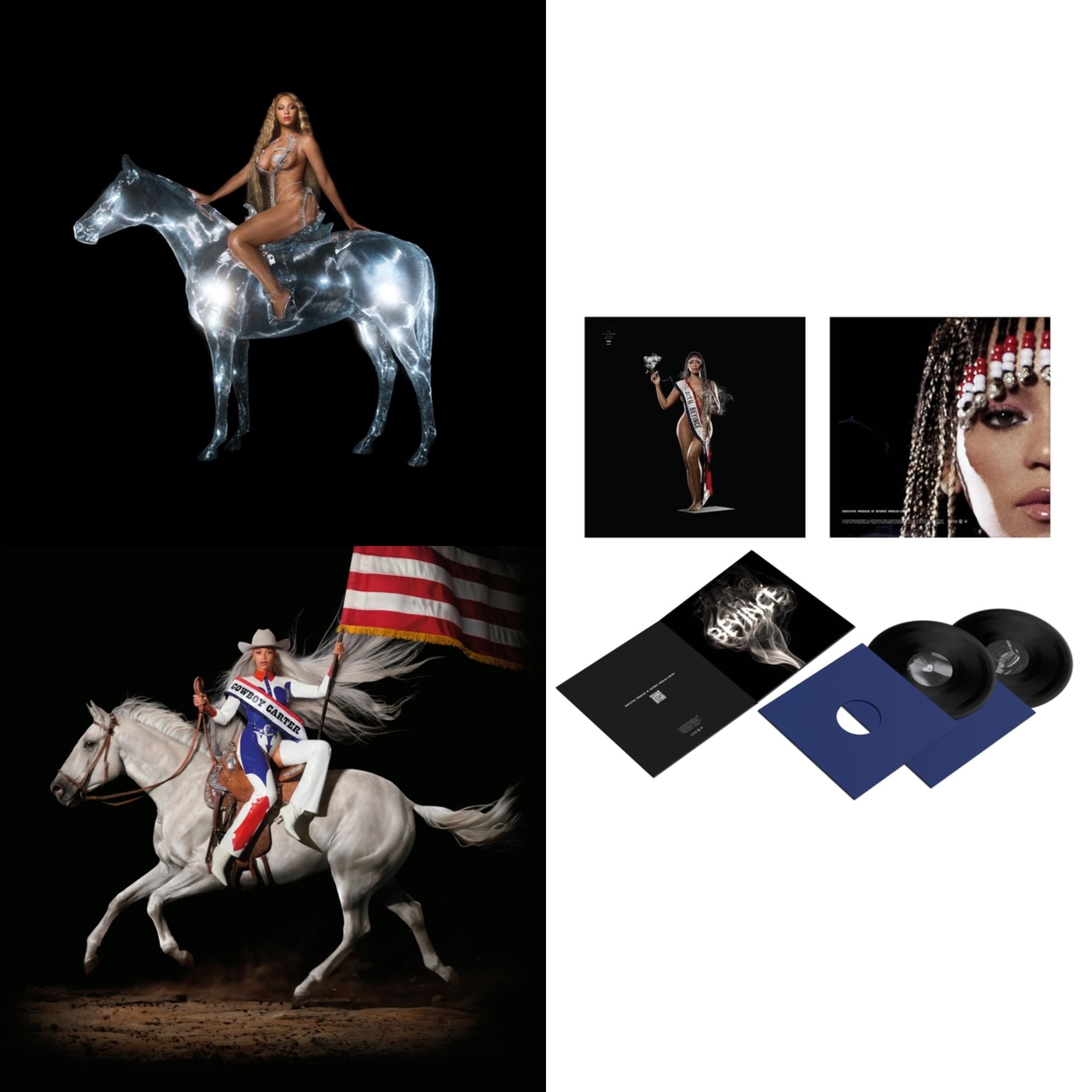 Beyonce - Renaissance (X) (180G/2LP) & Cowboy Carter (X) (2LP/180G) & Cowboy Carter (X) (2LP/180G/Bead Face)