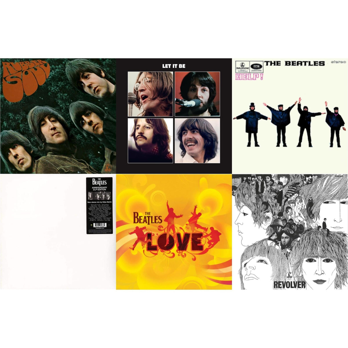 Help & Rubber Soul & Revolver Special Edition & Let It Be Special Edition & Love  & Beatles (The White Album) (2LP)