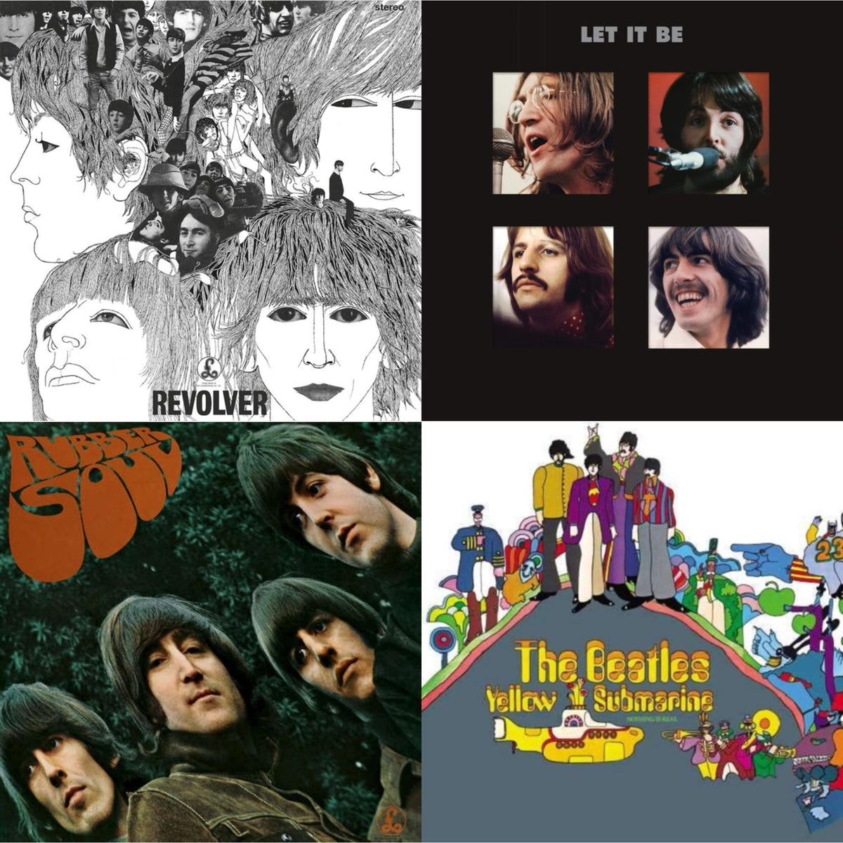 Rubber Soul & Yellow Submarine & Revolver Special Edition & Let It Be Special Edition (Super Deluxe/Slipbox/Book/4LP/12Inch Ep Box Set)