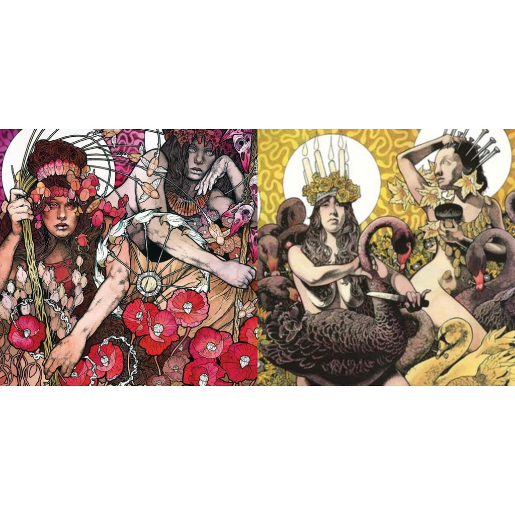 Baroness - Red Album (Red, Milky Clear & Black Ripple Effect Vinyl/2LP) & Yellow & Green (Neon Yellow & Neon Green Cloudy Effect Vinyl/2LP)