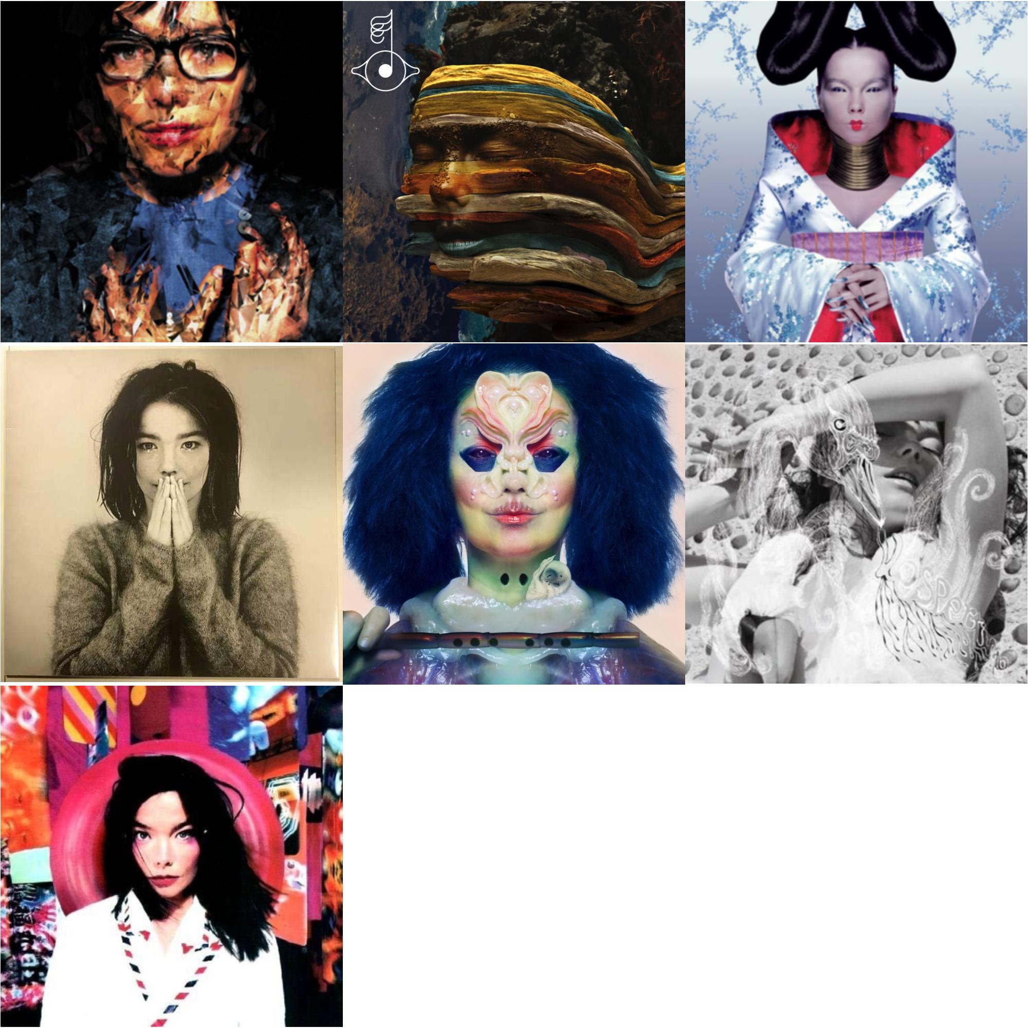 Debut & Homogenic & Post & Vespertine & Utopia & Selma Songs & Bastards: Remix