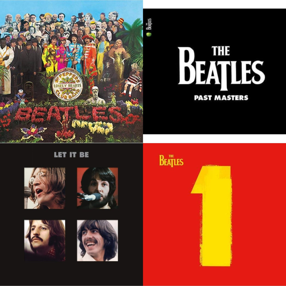 Past Masters 1 & 2 & Let It Be Special Edition (Super Deluxe/Slipbox/Book/4LP/12Inch Ep Box Set) & 1 (2015 Reissue) & Sgt. Pepper's Lonely Hearts Club Band (2017 Stereo Mix/180G/Original Stencils)