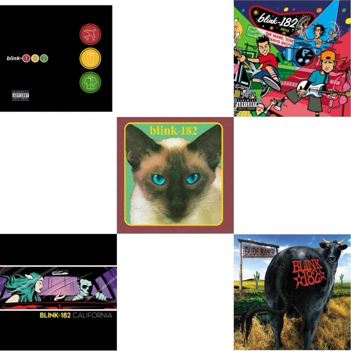 Blink-182 - Take Off Your Pants & Jacket & California (Deluxe/2LP/180G) & Cheshire Cat & Mark Tom & Travis Show (Enema Strikes Back) & Dude Ranch