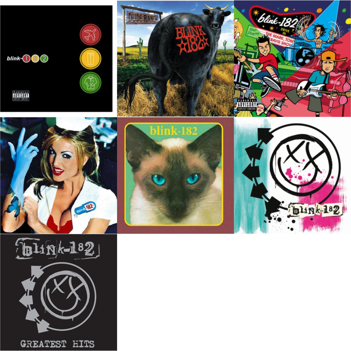Greatest Hits (2LP) & Enema Of The State (X) & Dude Ranch & Take Off Your Pants & Jacket & Mark Tom & Travis Show (Enema Strikes Back) & Cheshire Cat & Blink-182