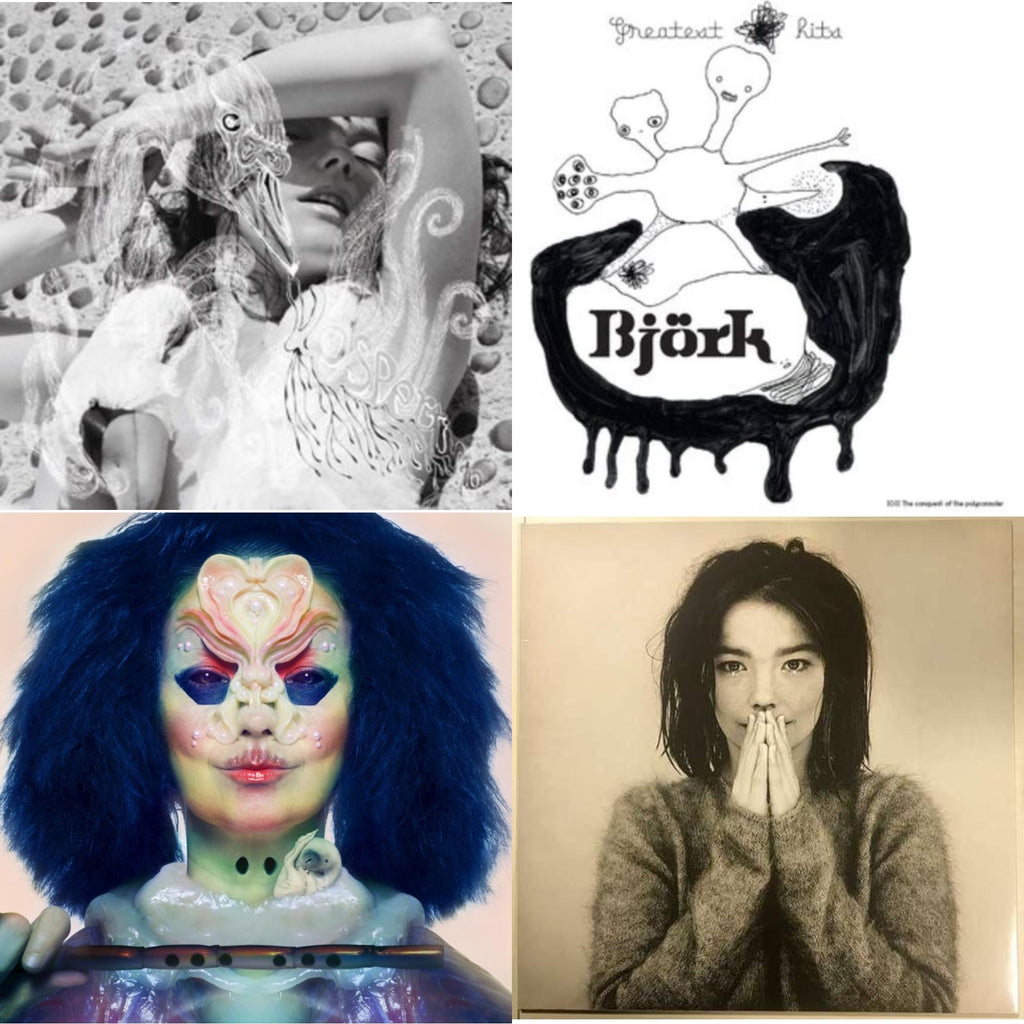Bjork - Vespertine & Greatest Hits & Utopia & Debut - LP Vinyl Bundle