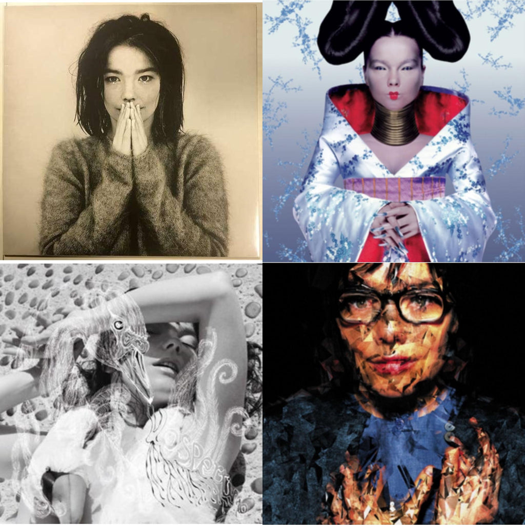 Bjork - Debut & Homogenic & Vespertine & Selma Songs - LP Vinyl Bundle