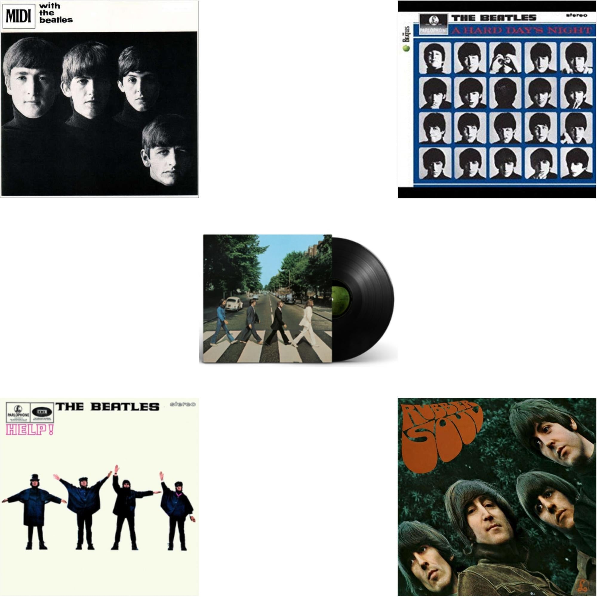 Hard Day's Night & Help & Rubber Soul & With The Beatles & Abbey Road Anniversary