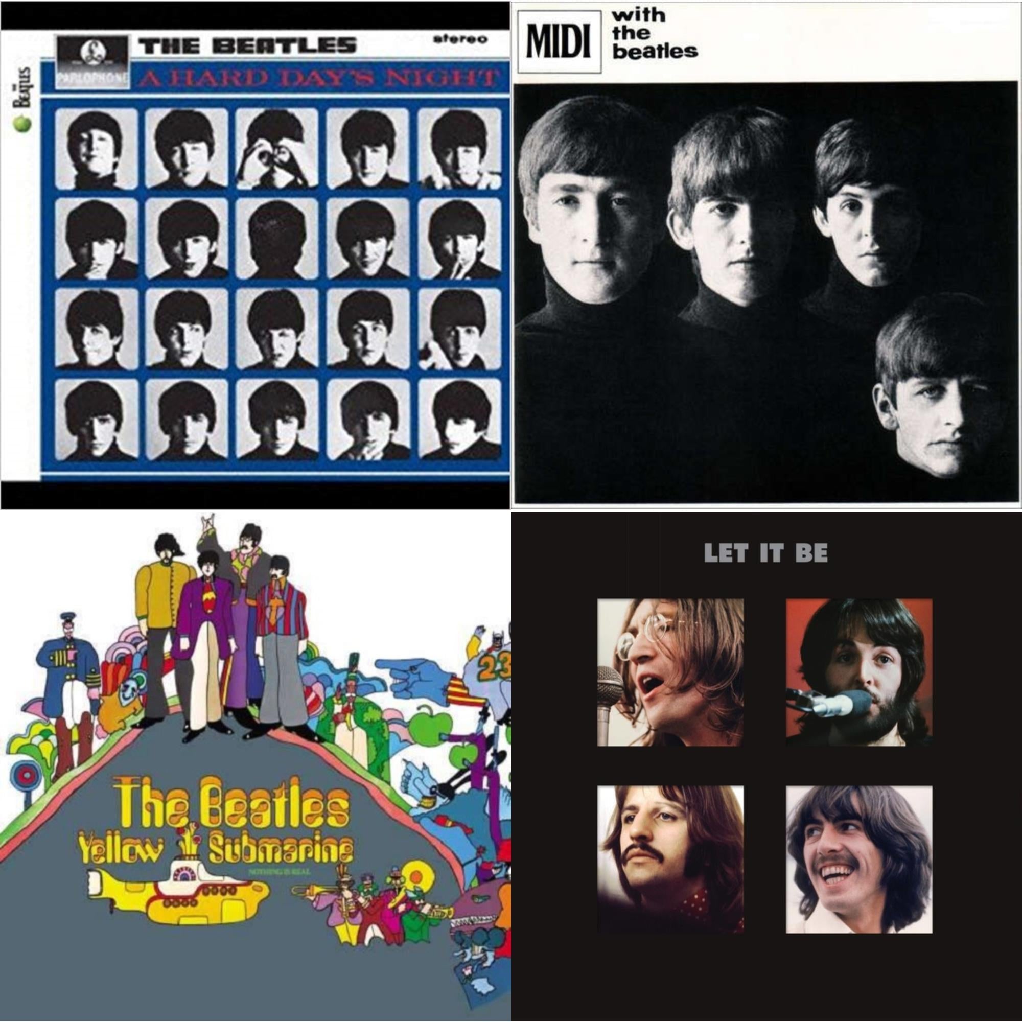 Hard Day's Night & With The Beatles & Yellow Submarine & Let It Be Special Edition (Super Deluxe/Slipbox/Book/4LP/12Inch Ep Box Set)