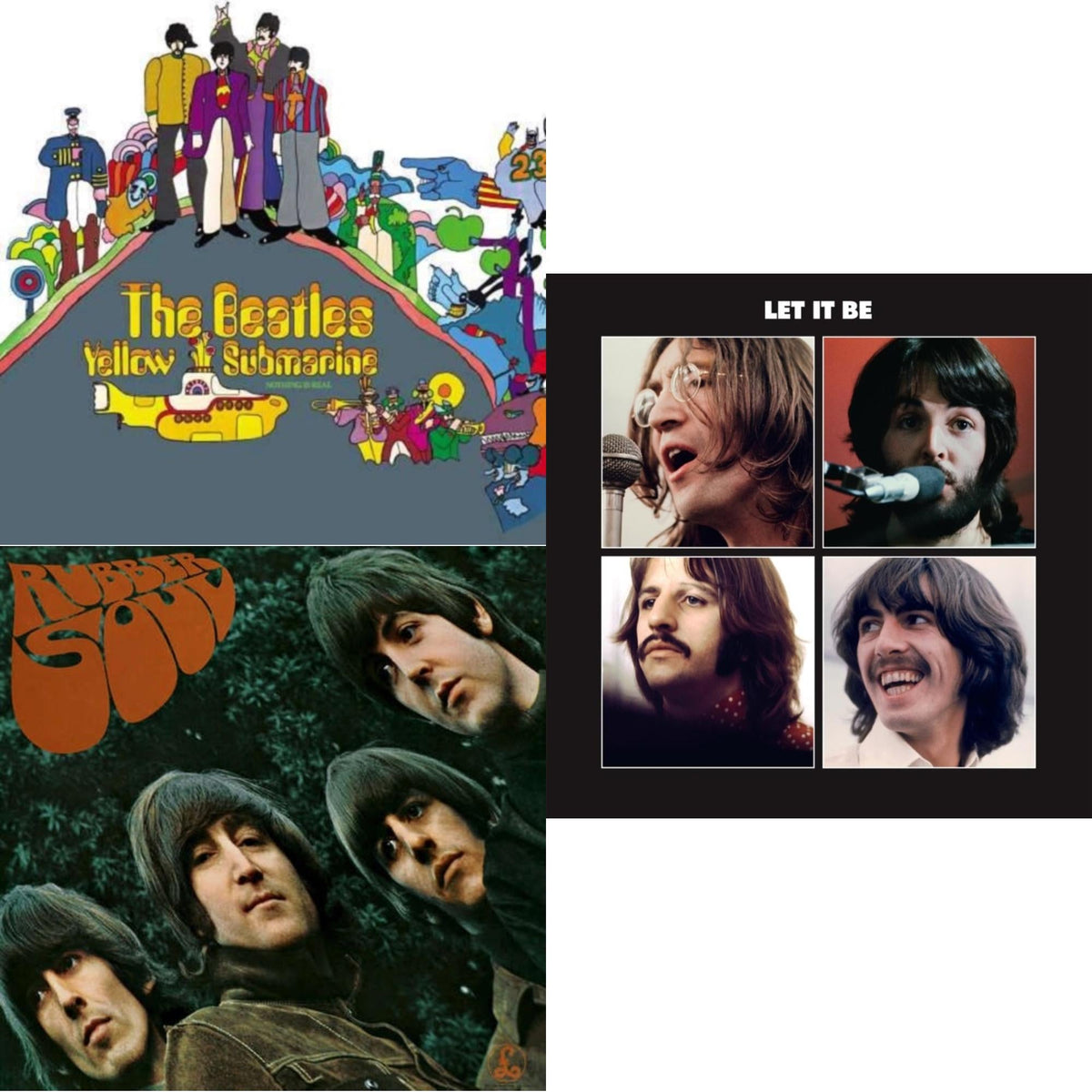 Rubber Soul & Yellow Submarine & Let It Be Special Edition