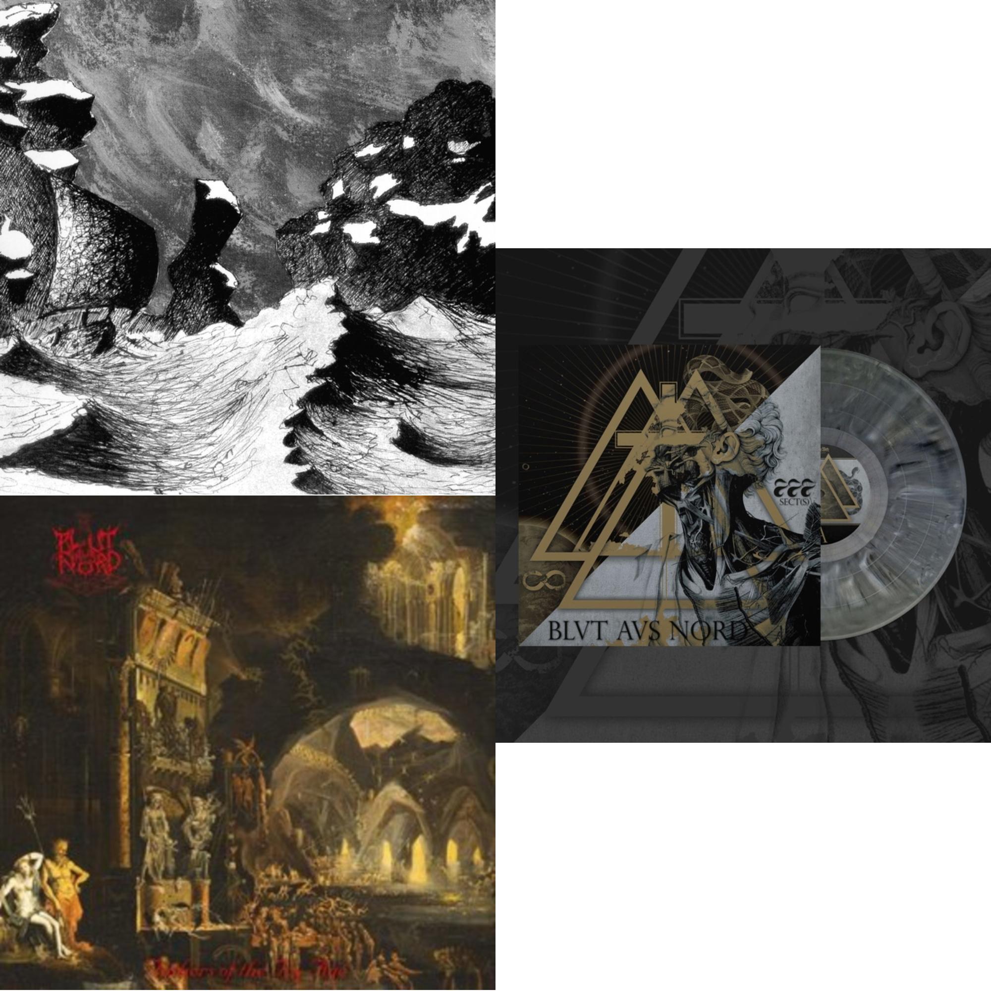 Memoria Vetusta I – Fathers Of The Icy Age (Brown & Mustard Splatte LP Vinyl) & 777 Sect(S) & Ultima Thulee (Electric Blue/Silver Merge LP Vinyl)