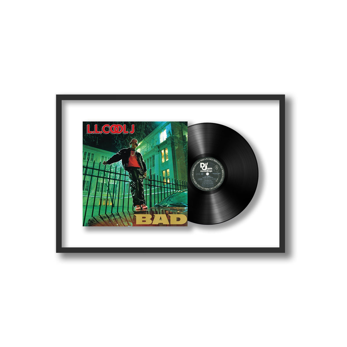 LL Cool J - BAD: Bigger and Deffer - Framed Vinyl Record