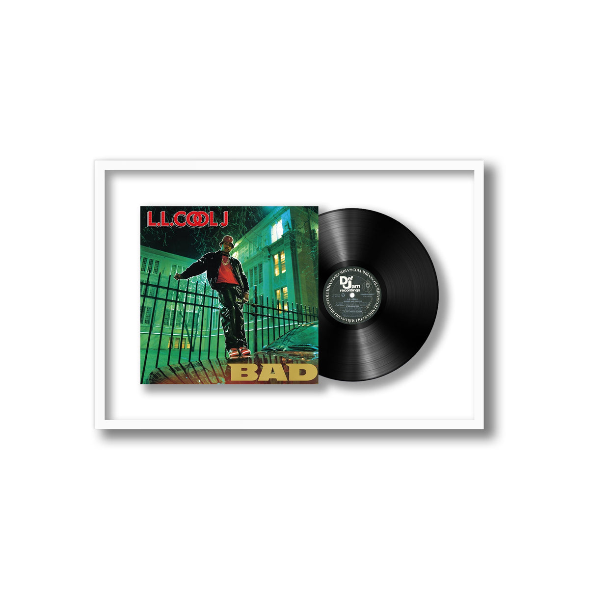 LL Cool J - BAD: Bigger and Deffer - Framed Vinyl Record