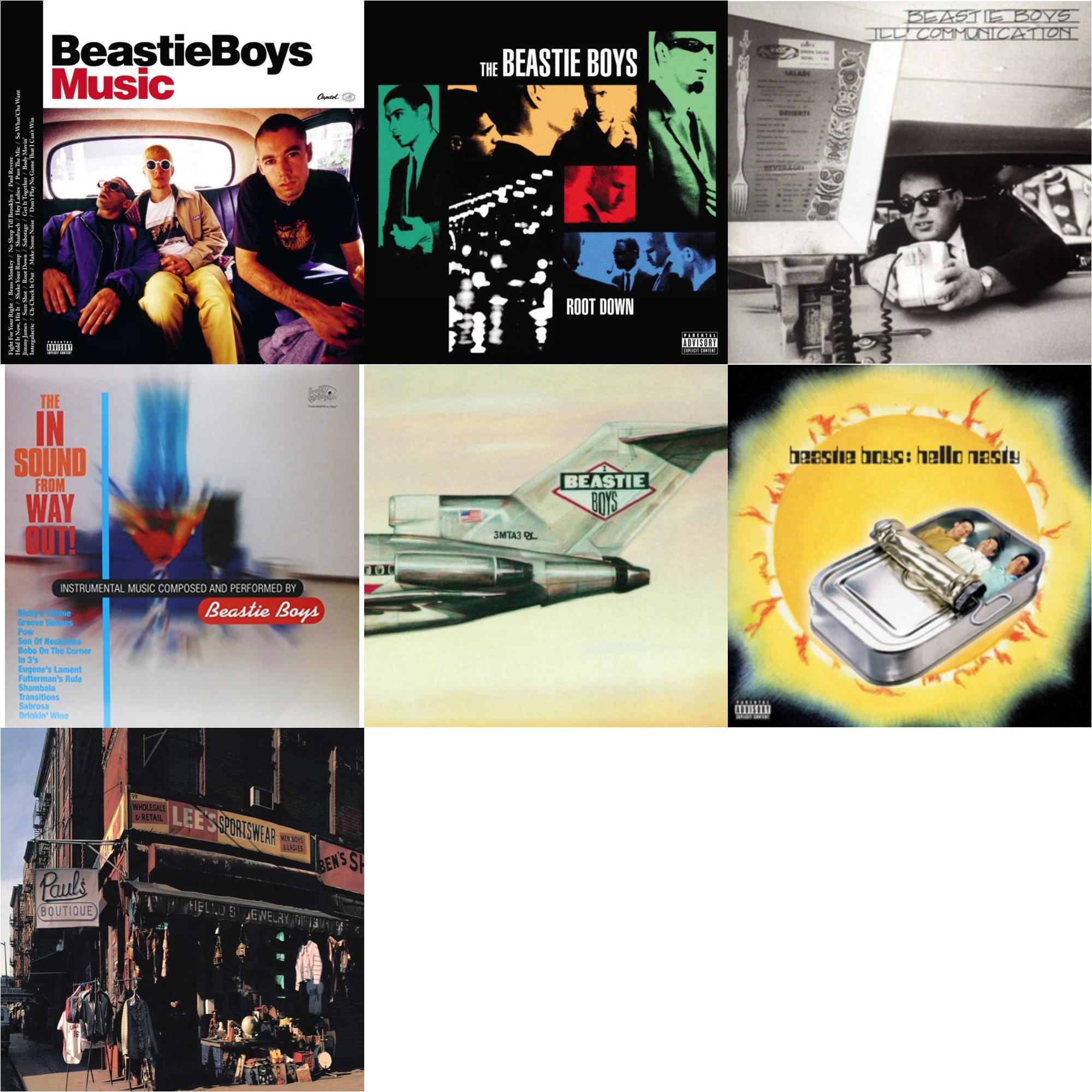 Ill Communication & Hello Nasty & Beastie Boys Music (2LP) & Licensed To Ill (30Th Anniversary Edition) & In Sound From Way Out (180G) & Root Down Ep & Paul's Boutique (2LP)