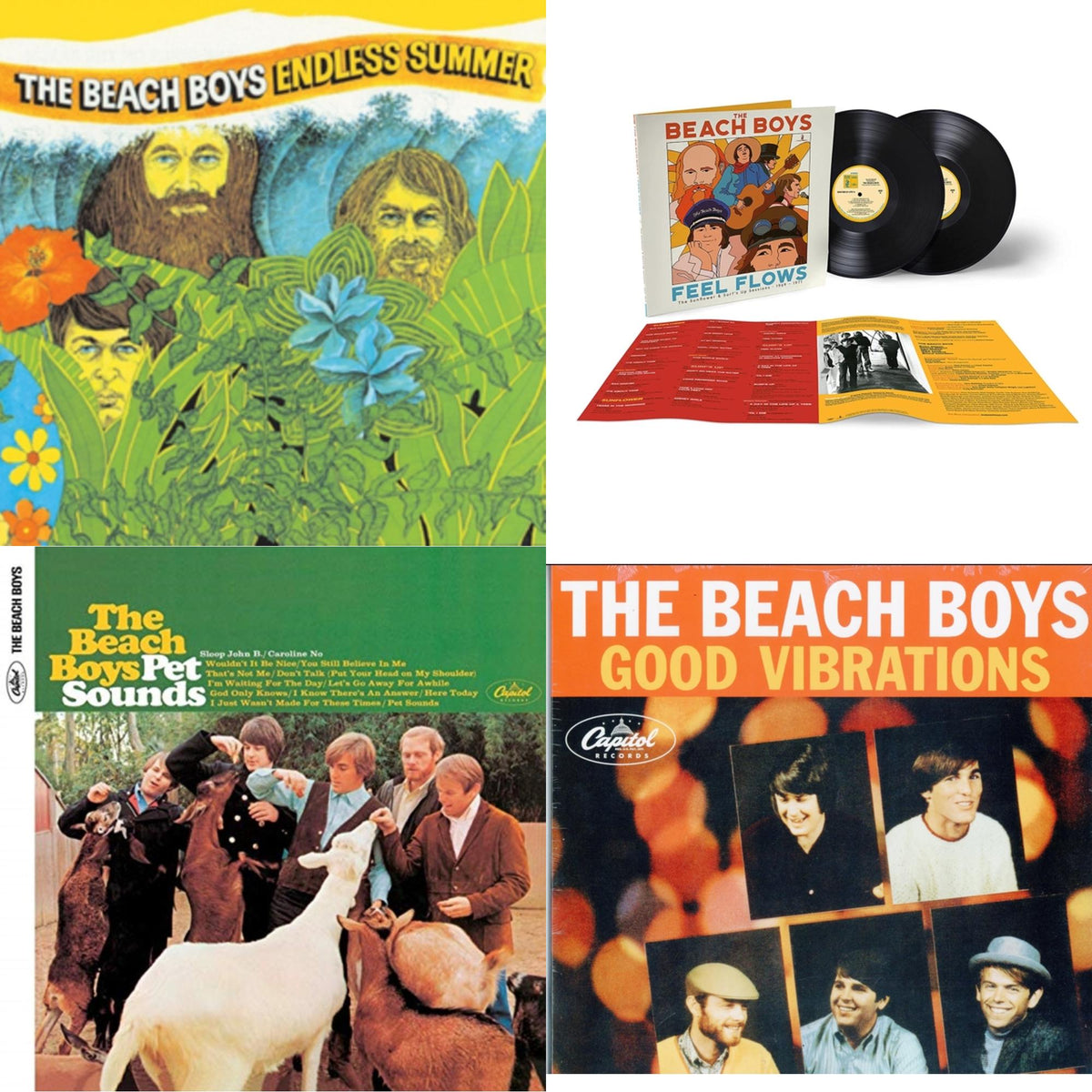 Endless Summer & Feel Flows: The Sunflower & Surf's Up Sessions 1969-1971 (2LP) & Pet Sounds (Mono) & Good Vibrations (Orange/Yellow Swirl-Marble LP Vinyl)