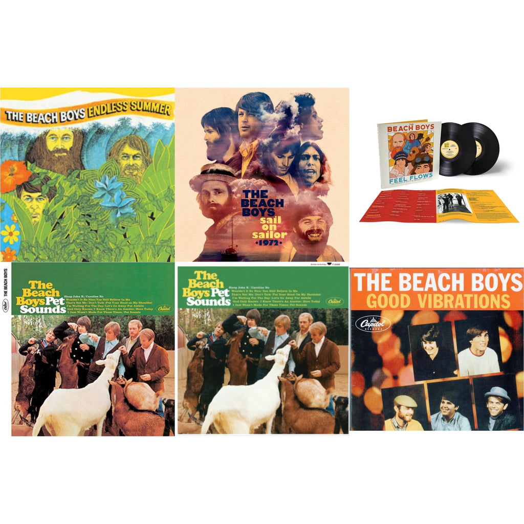 Endless Summer & Sail On Sailor (2LP/7Inch) & Feel Flows: The Sunflower & Surf's Up Sessions 1969-1971 (2LP) & Pet Sounds (Mono) & Pet Sounds (Stereo) & Good Vibrations (Orange/Yellow Swirl-Marble LP Vinyl)