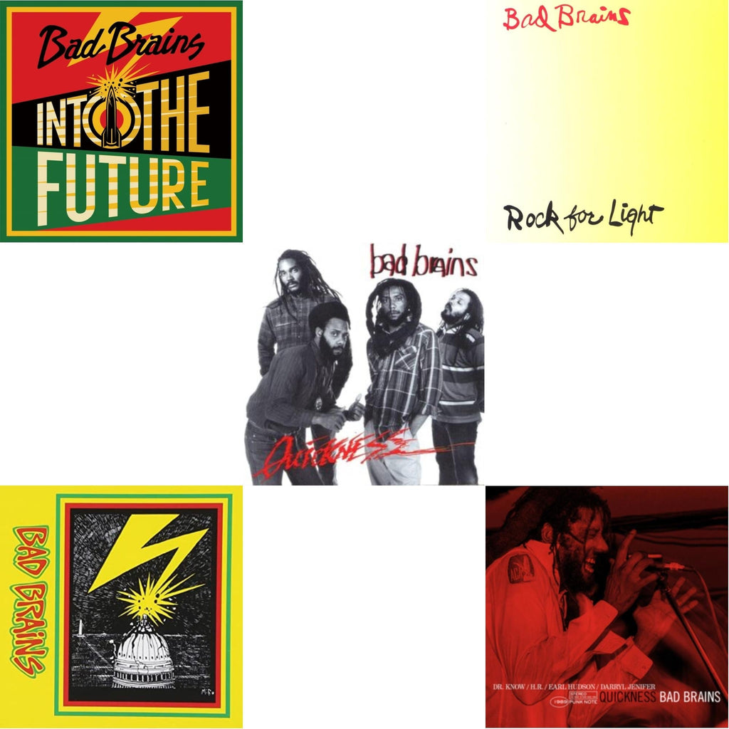 Bad Brains - Into The Future (Green, Yellow, Red Splatter LP Vinyl) & Bad Brains & Quickness & Quickness (Punk Note) & Rock For Light (Burnt Orange LP Vinyl)
