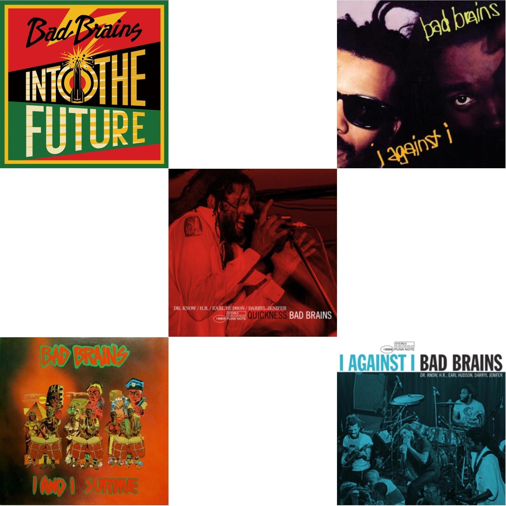 Into The Future (Green, Yellow, Red Splatter LP Vinyl) & I & I Survive & Quickness (Punk Note) & I Against I & I Against I - Punk Note
