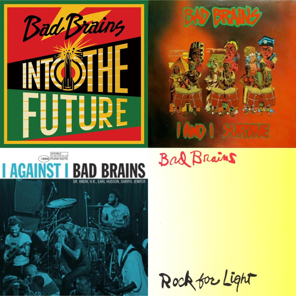 Bad Brains - Into The Future (Green, Yellow, Red Splatter LP Vinyl) & I & I Survive & I Against I - Punk Note & Rock For Light (Burnt Orange LP Vinyl)